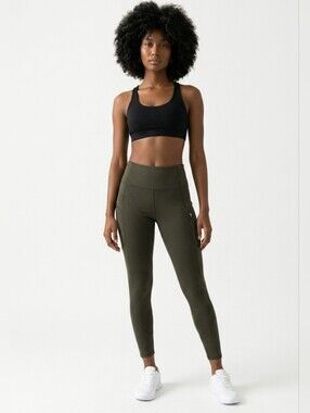 Athleta Rainer Tights Olive Green
